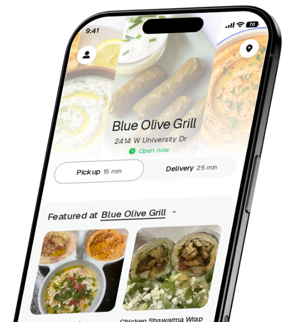 Blue Olive Grill app preview